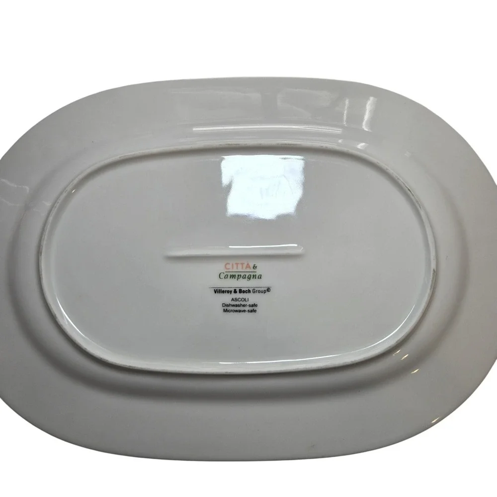 Villeroy & Boch oval serving platter from the Città & Campagna collection 13.5 